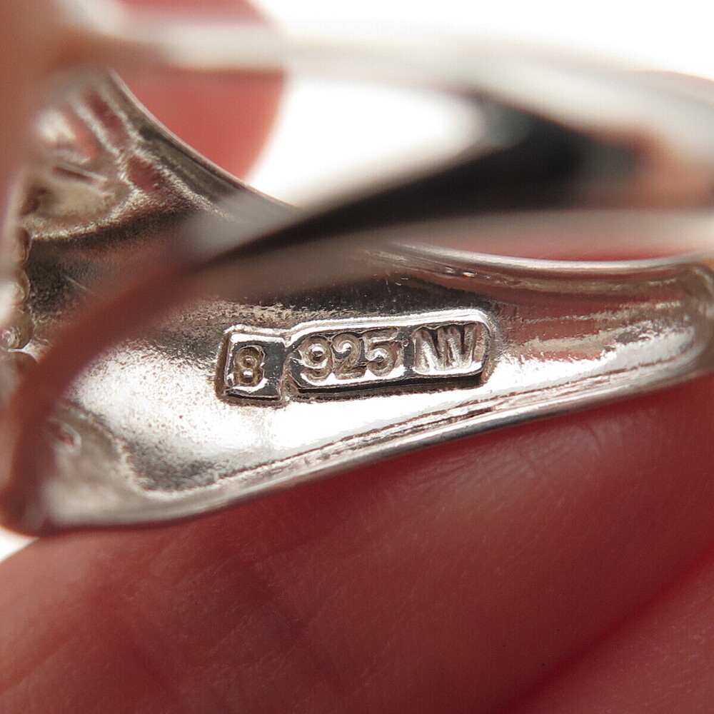 Nevada 925 Sterling Silver Vintage Real Emerald & C Z Panther Ring Size 8.25 - Picture 7 of 8